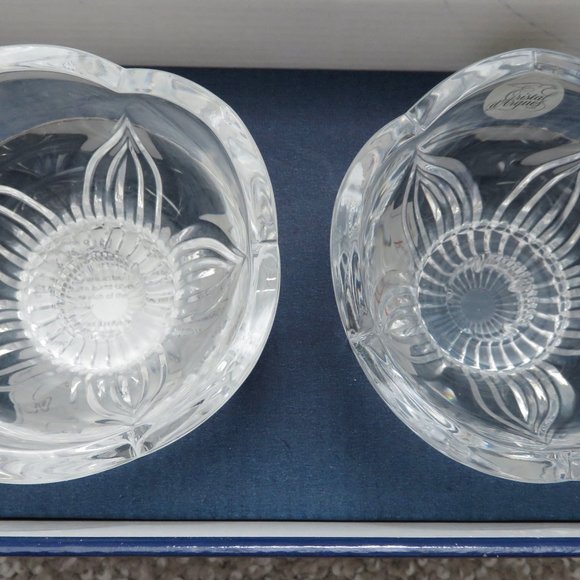 NIB Vintage 1991 Lead Crystal Candy Nut Dishes - Picture 5 of 7
